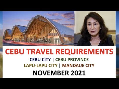 cebu travel requirements 2021